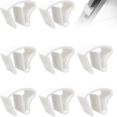 Support De Serrage Pour Stores Enrouleurs - Sans Perçage - Compatible Cadre Fenêtre Jusqu'à 20 Mm - Lot De 8 (1/4)