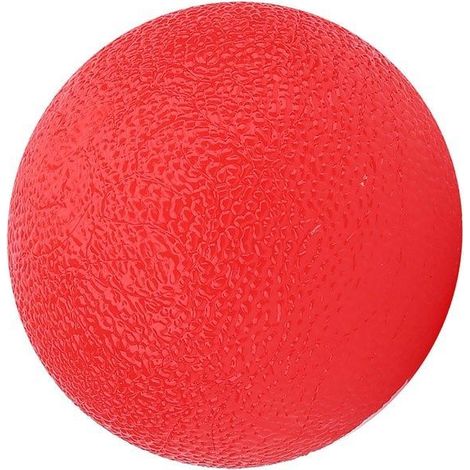Balle de massage thérapeutique en silicone pour exercices de force des doigts et soulagement du stress (rouge 25) (1/5)
