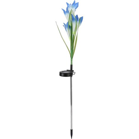 Wasserdichte Solar-Blumenleuchten für Garten, Terrasse und Hof, blau (1/5)