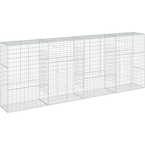 Maison Exclusive - Gabionen mit Deckel 400x50x150 cm Verzinktes E