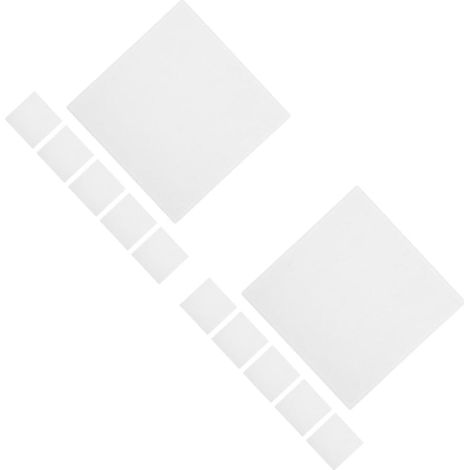 12 Pièces Panneaux Muraux Feutre Blanc Épaisseur Isolation Phonique et Tableau Daffichage pour Photos Notes et Bureau (1/5)