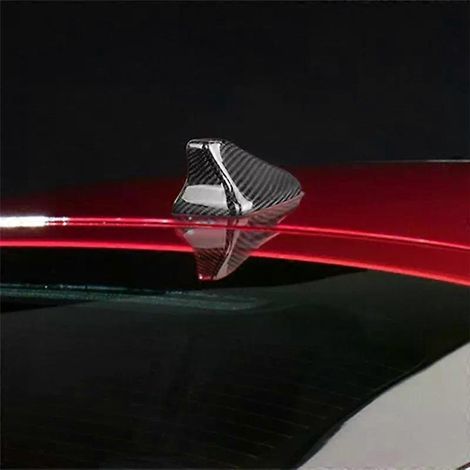 Für KIA Stinger - Antennenkappe aus echter Kohlefaser, Haifischflossen-Design, Zubehör zur optischen Modifizierung - JXLGV (1/4)