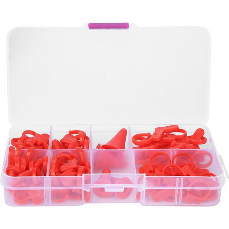 10urs de mailles, clips pour aiguilles, outil de couture, plastique lisse, pour tricot et crochet（Q3 : Nouveaux produits pour le mois d'août） (1/5)
