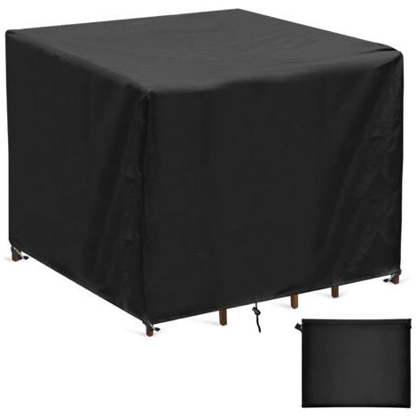 Garden Table Covers, 420D Oxford Square Garden Furniture Cover Outdoor Garden Table Protective Cover Windproof Waterproof 90x90x90cm (1/4)