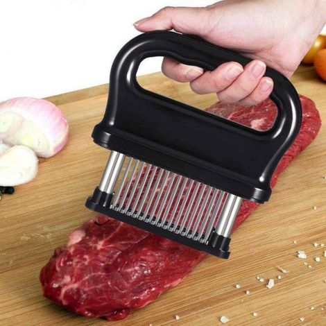 Attendrisseur de viande - Pour poulet, bœuf et porc - Brochette attendrissante - Acier inoxydable - Accessoires barbecue Femeo (1/5)