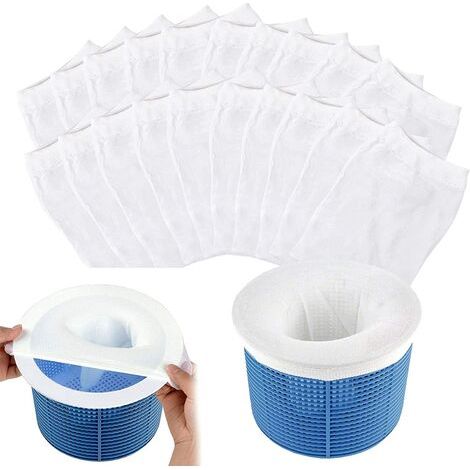 Pool Skimmer Socks, 20 Pieces Pool Skimmer Socks, Pre-Filter Skimmer, Skimmer Basket, Elastic Nylon Pool Pre-Filter for Can Trap Pollen, Leaves, Hair (1/5)
