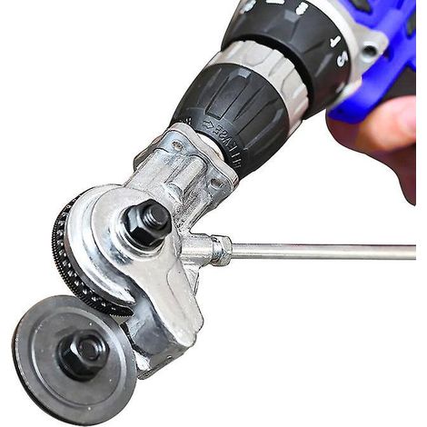 grignoteuse De Tle,coupeur De Plaque De Perceuse Lectrique, Accessoire De Perceuse De Grignoteuse En Mtal Avec Adaptateur, Facile Utiliser, Pour (1/5)