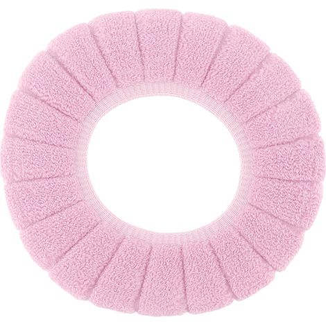 Housse de siège de toilette lavable – Rose – Coussin de WC chaud et confortable, usage universel (1/5)