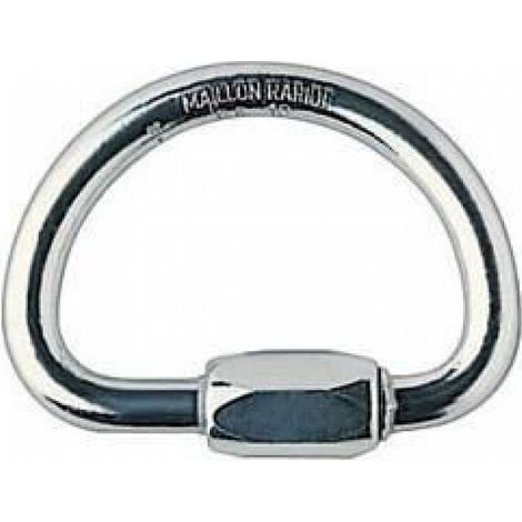 Maillon Rapide - Demi-Rond - Aluminium - Charge 3 Axes - Spéléologie Escalade Alpinisme - 1 Pièce