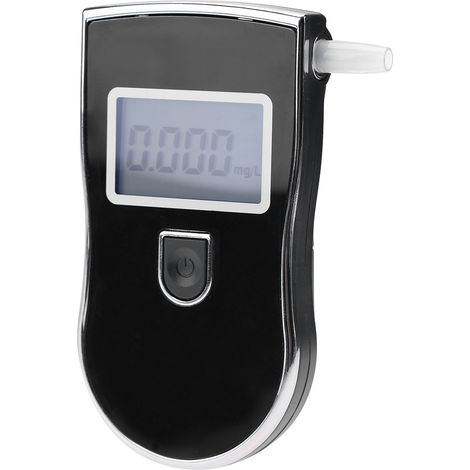 Éthylotest numérique professionnel haute précision, portable, noir, détecteur d'alcool respiratoire pour contrôle précis. (1/5)