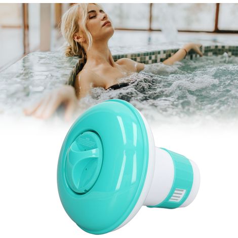 Automatischer Chlorspender für Schwimmbäder – schwimmend, PP, Höhe 13 cm, wiederverwendbar – chlorfrei (1/5)