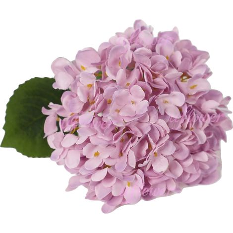 Fiori artificiali, bouquet di ortensie, decorazione realistica, viola chiaro - 1 pezzo (1/2)