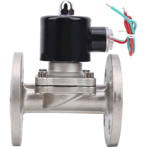 Magnetventil aus Edelstahl, NBR-Flanschanschluss, normalerweise geschlossen, 1/2 Zoll, AC220V (2W-160-15BF) (1/5)