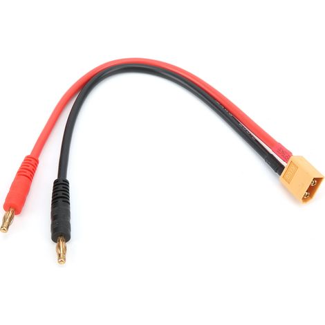 Charge de la Batterie Câble, Connecteurs Mâles XT60 vers Fiche Banane 4MM, harge de Batterie RC avec Fil en Silicone 12AWG pour chargeur de batterie LiPo B6 (1/5)