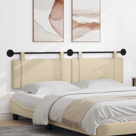 Hängendes Kopfteil Creme Stoff