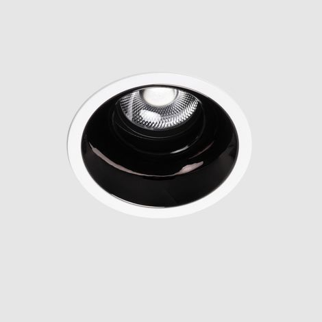 Downlight LED Circolare Loop Foro Ø 95mm 2700K - 3200K - 4000K Estandar Nero 30 W Incasso (1/5)