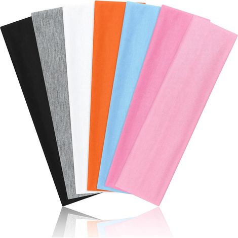 Bandeau Cheveux Femme, 7 pcs Bandeaux Mode pour Femmes Élastique Bandeau Antidérapant Headband Sport Femme pour Yoga Exercice (1/5)