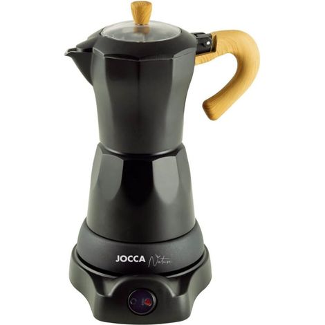 Caffettiera italiana elettrica - JOCCA - Nature Line - 6 tazze - Caraffa senza fili - Base rotante 360°