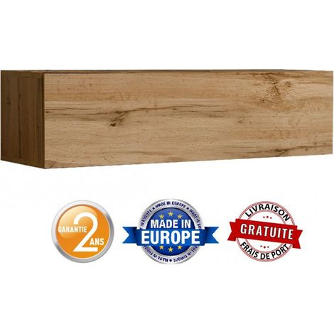 meuble TV - Switch RTV 2 - L 120 cm x P 30 cm x H 40 cm - Bois - Livraison gratuite (1/2)