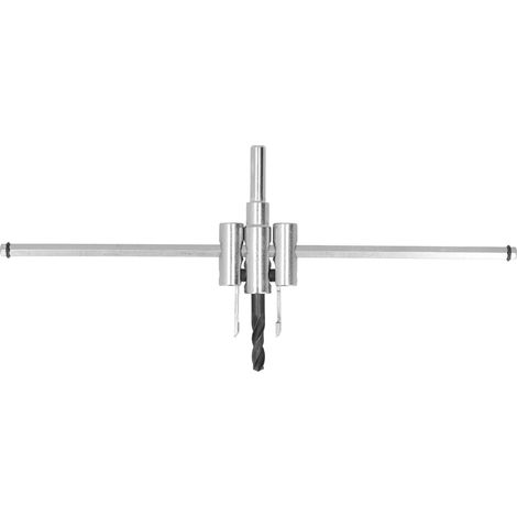 Scie cloche réglable 40-300mm, trépan circulaire pour bois, foret à découper rond, kit outillage bricolage menuiserie, coupe-perceuse ajustable (1/5)