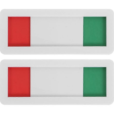 Lot de 2 panneaux coulissants « Ouvert/Fermé » noirs autocollants pour bureau.-17X10CM