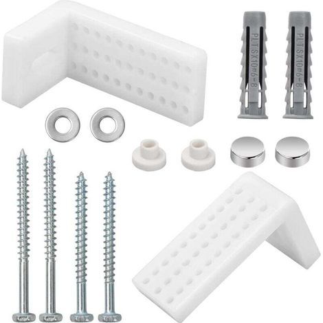 Kit di fissaggio per pavimento del WC, viti di fissaggio per WC, montaggio a pavimento del WC, kit di fissaggio per tazza del WC comprensivo di tassello di prolunga, staffa di montaggio/pezzi di ricam (1/4)