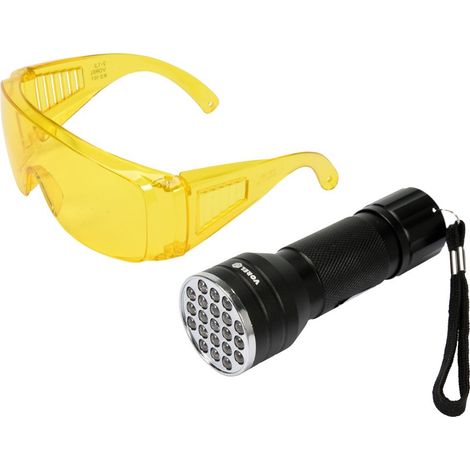 SET DI TORCIA UV 21 LED E OCCHIALI 82756 VOREL (1/5)