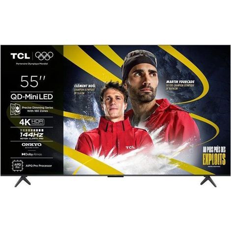 TCL 55C6K - QLED MiniLED Fernseher 55" (140 cm) - 4K UHD 3840x2160 - 144 Hz - Dolby Vision - Google TV - 4xHDMI 2.1 - WiFi