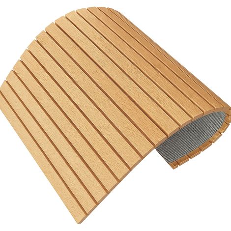 Standard Rollladenmatte, Breite 600 mm, Länge 2400 mm, Buche roh