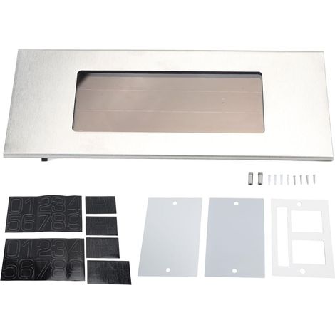 Lumière Solaire De Numéros De Maison, Panneau D'adresse Solaire, Lumière Blanche, Luminosité Uniforme, Anti-éblouissement, étanche, Plaque De Numéros De Maison pour la Maison, Le Jardin, la Terrasse (1/5)