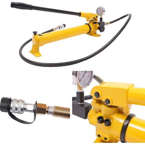 Bomba hidráulica, depósito de 700 cc, diseño de bomba de pistón, certificación CE, salida de 2 etapas, funcionamiento manual. (1/5)