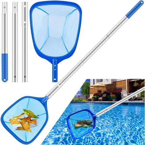 Écumoire de surface pour piscine, 3 sections réglables, 38 cm, filet de nettoyage pour piscines, spas, algues et bassins (1/5)