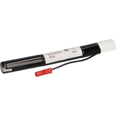 Akkupack 3,6V 800mAh AA L1x3 Notlicht Faston 2,8mm + Kabel Faston 2,8mm (1/5)