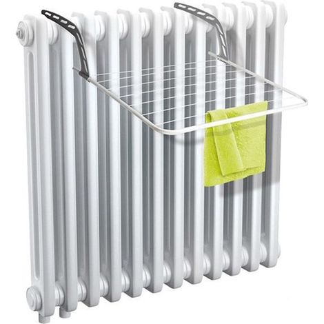 TrAdE Shop Traesio - Stendibiancheria Da Termosifone Balcone Bracci Regolabili Ripiegabili Pratica Resistente - (1/4)