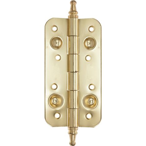 Bisagra seguridad canto redondo latonado 150x80mm (1/2)