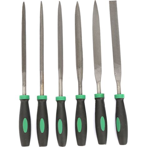 Ortviai Lot de 6 mini limes acier trempé haute dureté pour métaux et bois – Limes à main précises et ergonomiques (1/5)