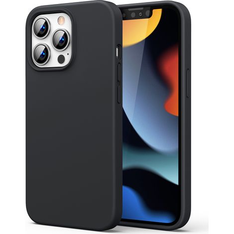 Gummi Flexible Silikonhülle Hülle iPhone 13 Pro Schwarz (1/5)