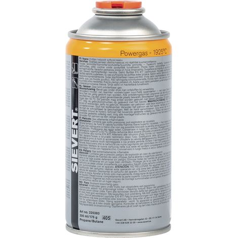 Cartuccia a vite Powergas 2203 175g 300 ml 1925°C