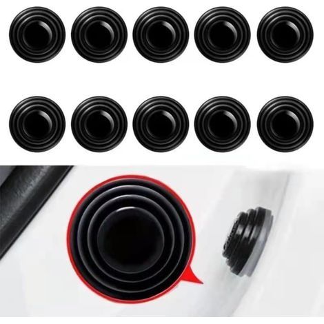 10x Amortisseurs de Porte Voiture, Autocollants Isolants Silencieux Antichoc, Coussinets Antivibrations pour Porte de Voiture, Joint Amortisseur pour Réduire les Bruits et les Chocs de Porte (1/5)