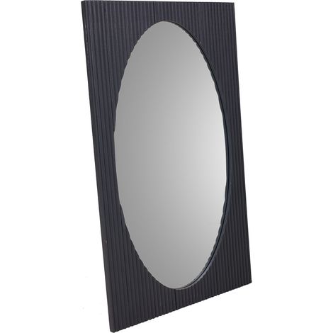 Espejo de madera gris oscuro 50x2.5x80