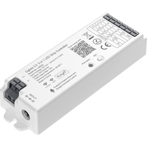 5in1 LM052 Contrôleur LED Contrôleur pour gradation CCT RGB RGBW RGBCCT PWM LED strip Compatible avec Pont/passerelle ZigBee 3.0 Compatible avec WR01RF WR02RF etc. (1/5)