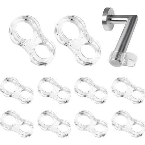 10 topes de puerta transparentes de pared, protectores de manijas y amortiguadores, para interiores, para proteger paredes, puertas, ventanas y muebles.