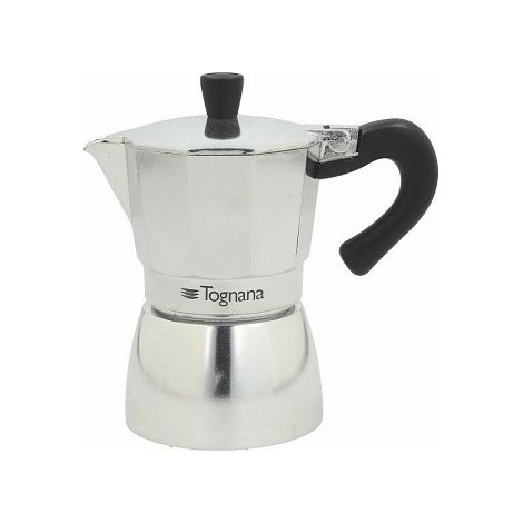 Tognana Grancucina, Caffettiera Moka, 1 Tazza, Mirror-Alluminio, Grigio