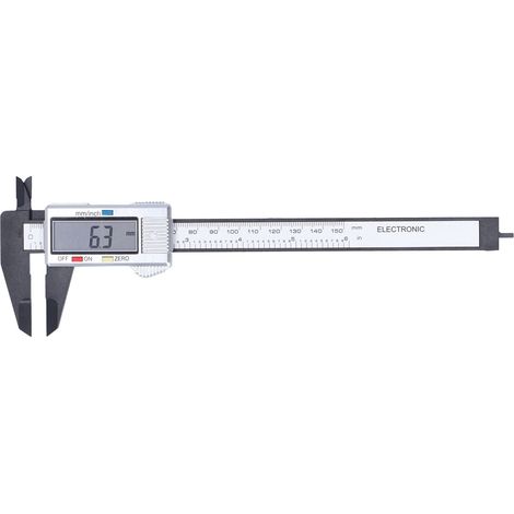 Pied à coulisse, outil de mesure avec écran LCD, design ergonomique, léger et durable, idéal pour les mesures à faire soi-même (1/5)