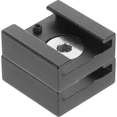 Adaptateur de Griffe Noir pour Appareil Photo DSLR en Alliage D'aluminium Support Stable avec Fixation 1/4 Pouce pour Accessoires Photo (1/5)