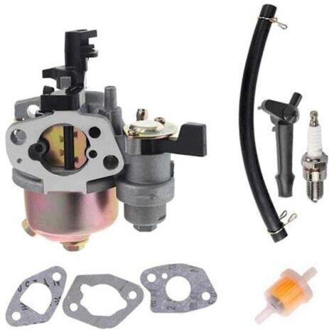 Carburateur pour moteurs GX120-GX200 5,5-6,5 CV avec joint de tuyau d'alimentation, pièces détachées pour groupe électrogène tondeuse (UE) (1/5)