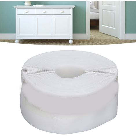 Joint d'étanchéité en silicone de 5 mètres pour portes et fenêtres, fenêtres PVC, joint auto-adhésif, joint d'étanchéité en silicone pour l'isolation phonique des bords de fenêtres, largeur 35 mm, bla (1/5)