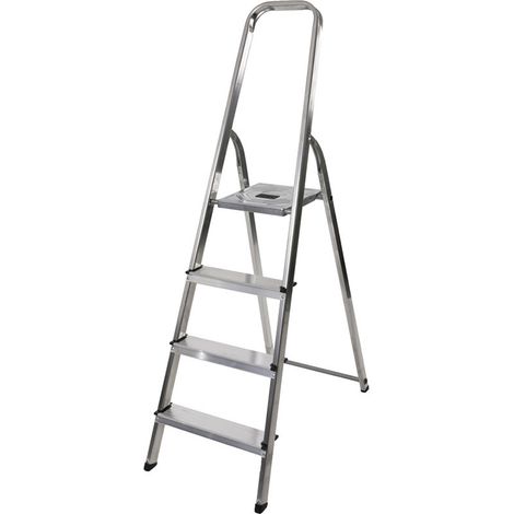 Escabeau domestique pliable 4 marches Selekta MixAlu (1/5)