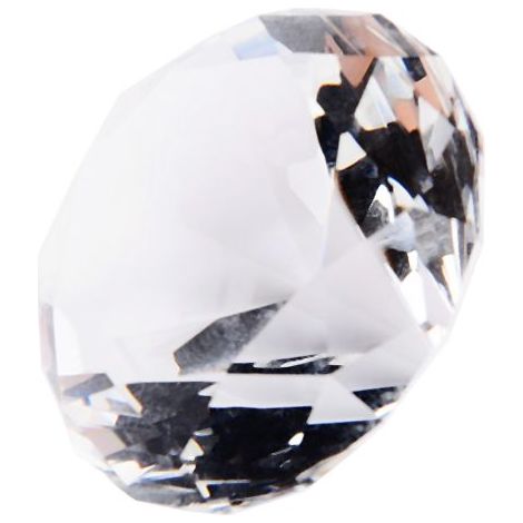 40 mm diamantgeschliffener Briefbeschwerer aus klarem Kristallglas, Schmuck, Hochzeitsdekoration, Geschenk für Zuhause (1/5)
