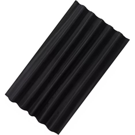 Black Polyester Waterproof Fabric Shower Curtain Soft Touch